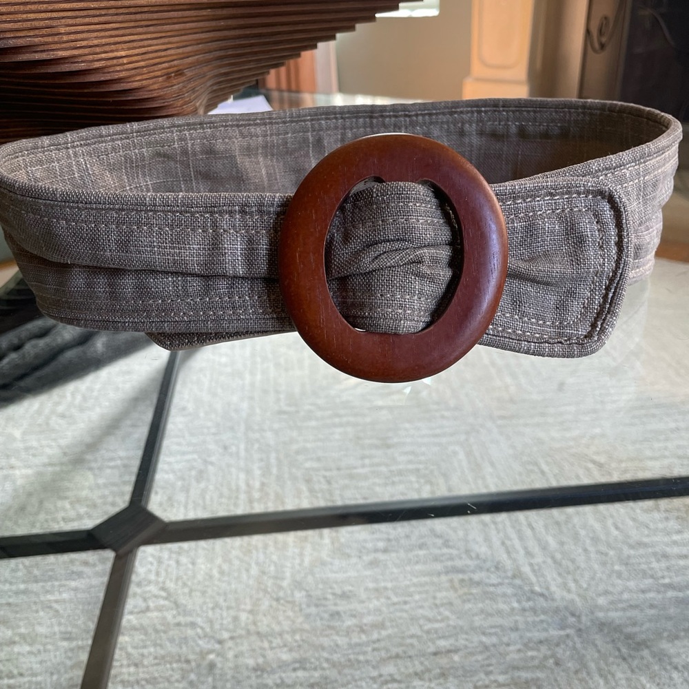 Plenty brand cotton/linen belt, S/M